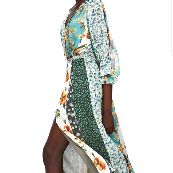 Zara Dresses & Skirts - Zara Patchwork Bohemian Style Midi Dress